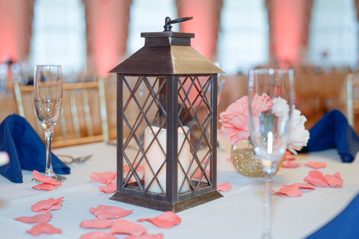 Decorative lantern, Black candle lantern centerpiece