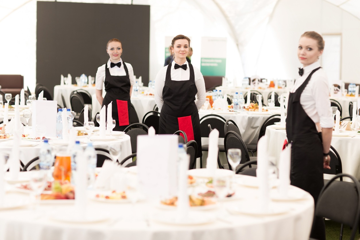 Waitress in the Charity Party