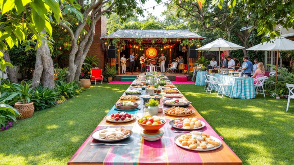 coordinate food and entertainment