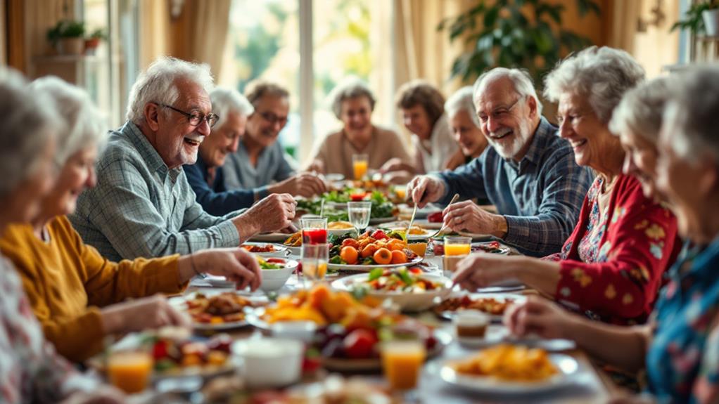nostalgic camaraderie shared meals fond reminiscences