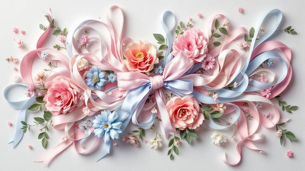 colorful festive gender reveal celebration