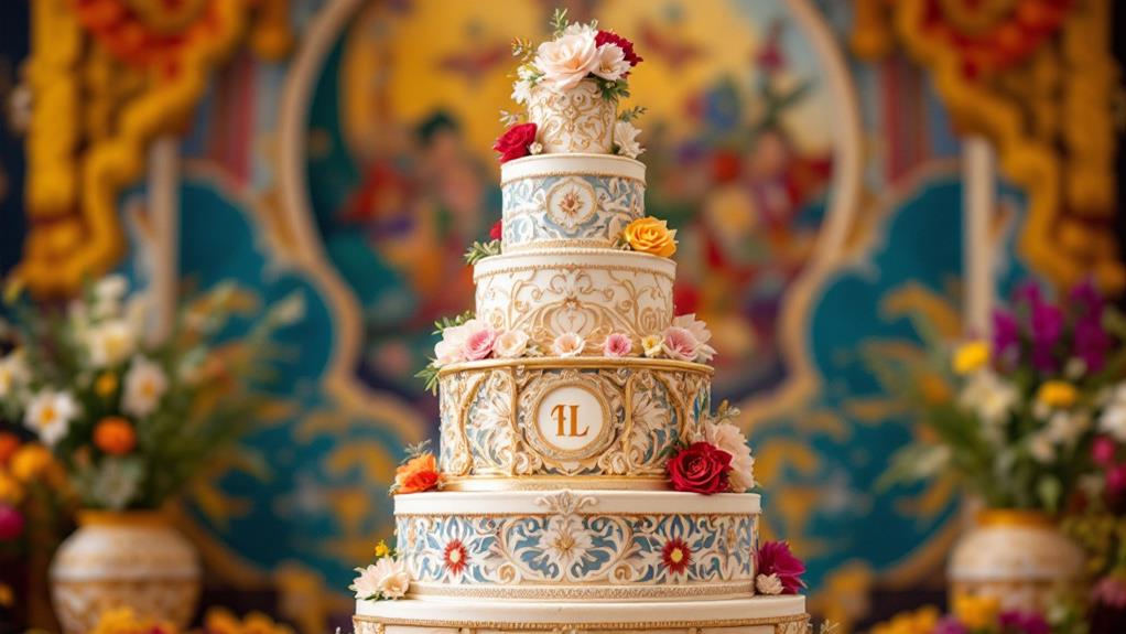 personalized celebrant reflecting stylized cakes