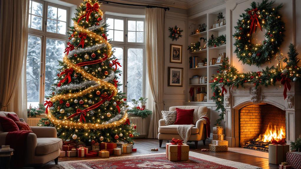 festive decorative trimmings and embellishments