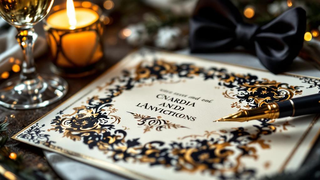 sophisticated stationery crafted elegantly