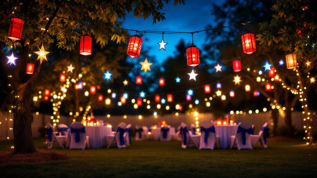 patriotic illumination displays