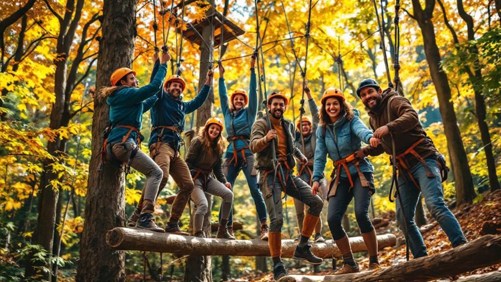 collaborative outdoor team building adventures
