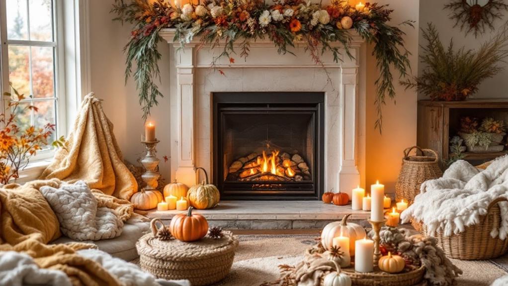 warm cozy festive thanksgiving atmosphere
