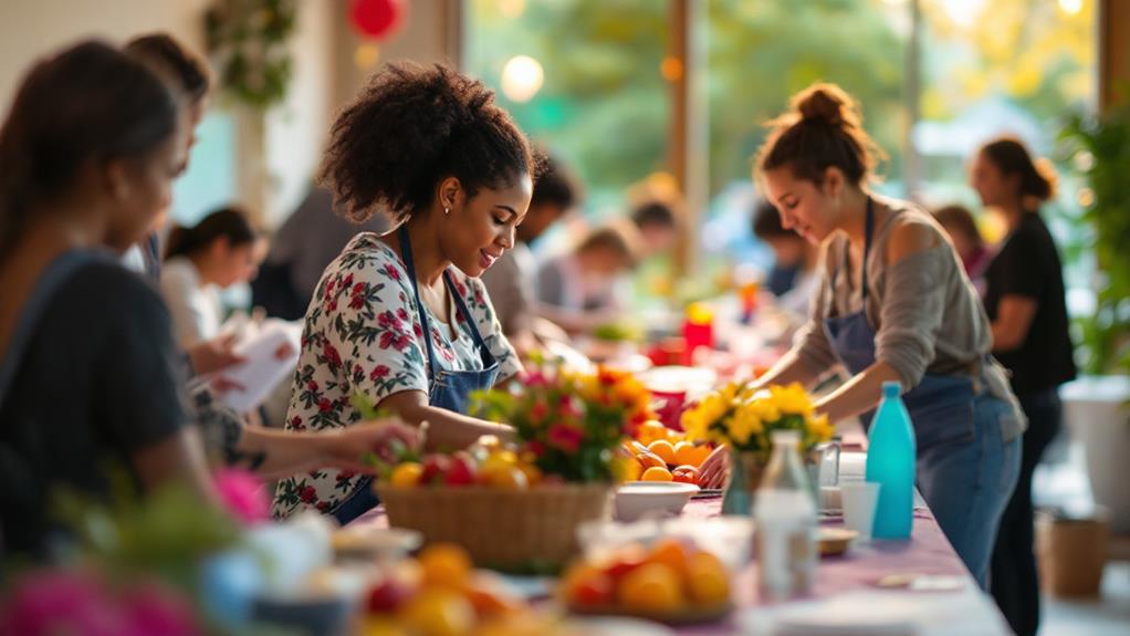 organizing volunteer responsibilities