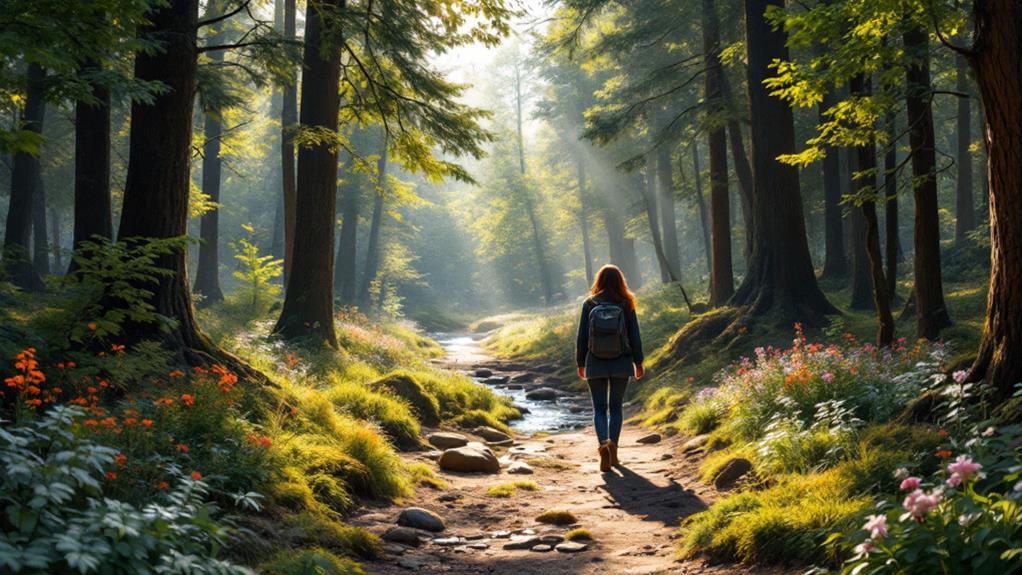 serene contemplative outdoor exploration