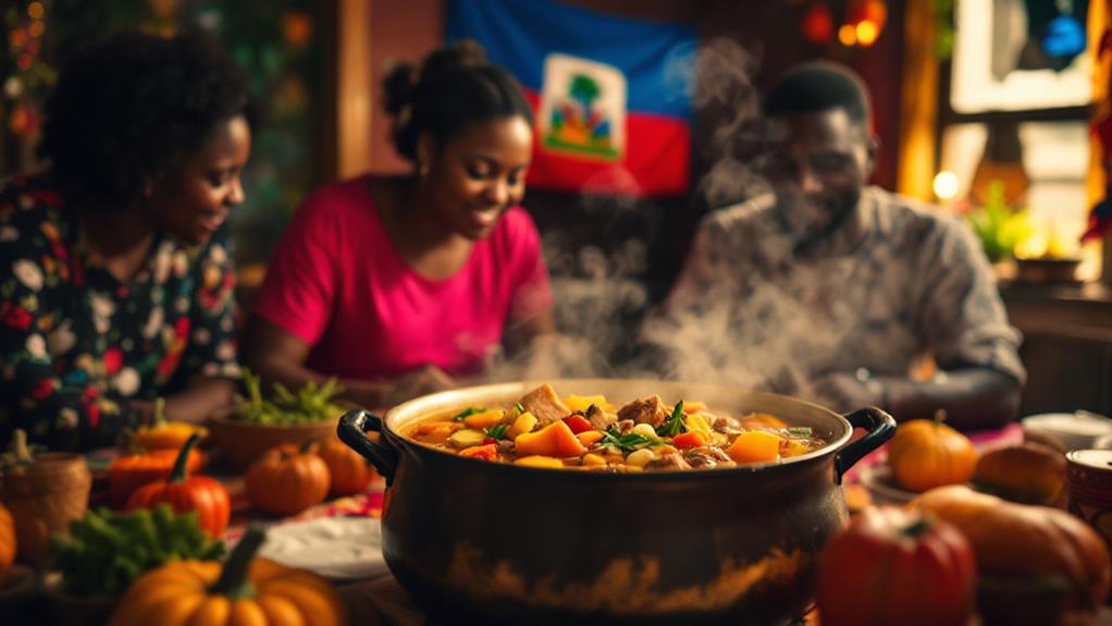 celebratory haitian national independence soup