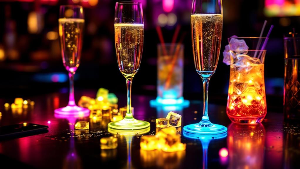glowing drinks and accessories