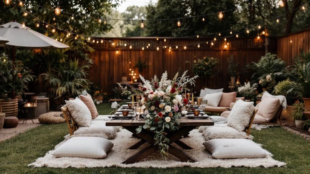 intimate personalized outdoor celebration