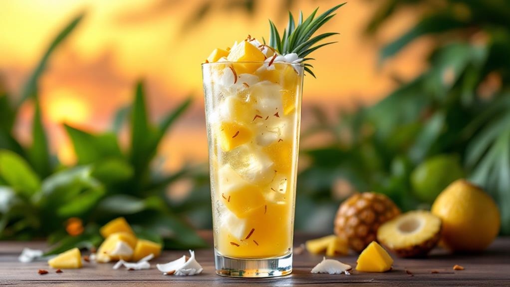tropical delight pineapple coconut sangria