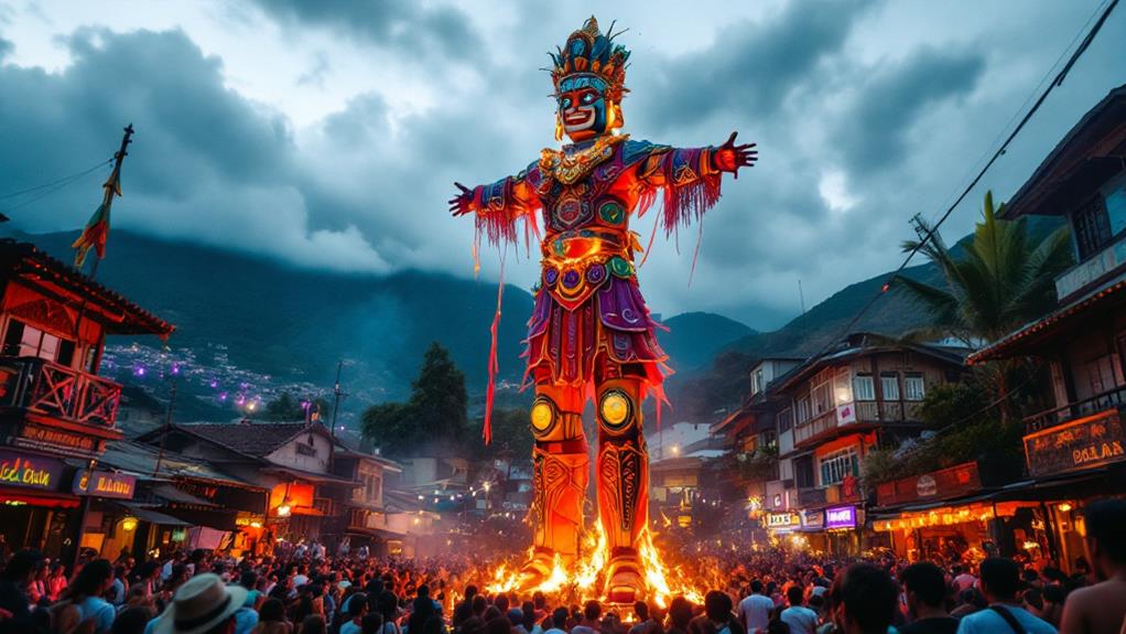 burning effigies ecuadorian cultural tradition