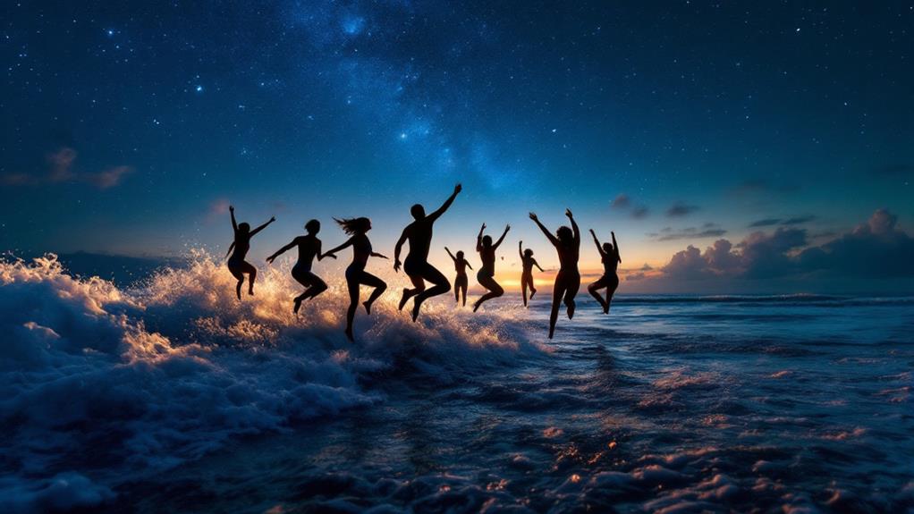 ocean wave jumping brazil