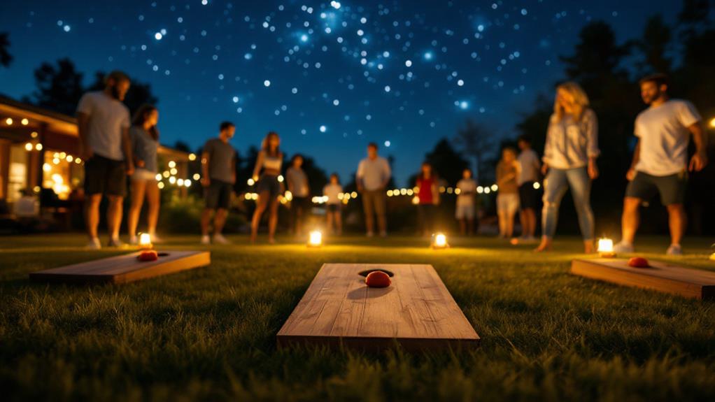 lively festive outdoor party fun