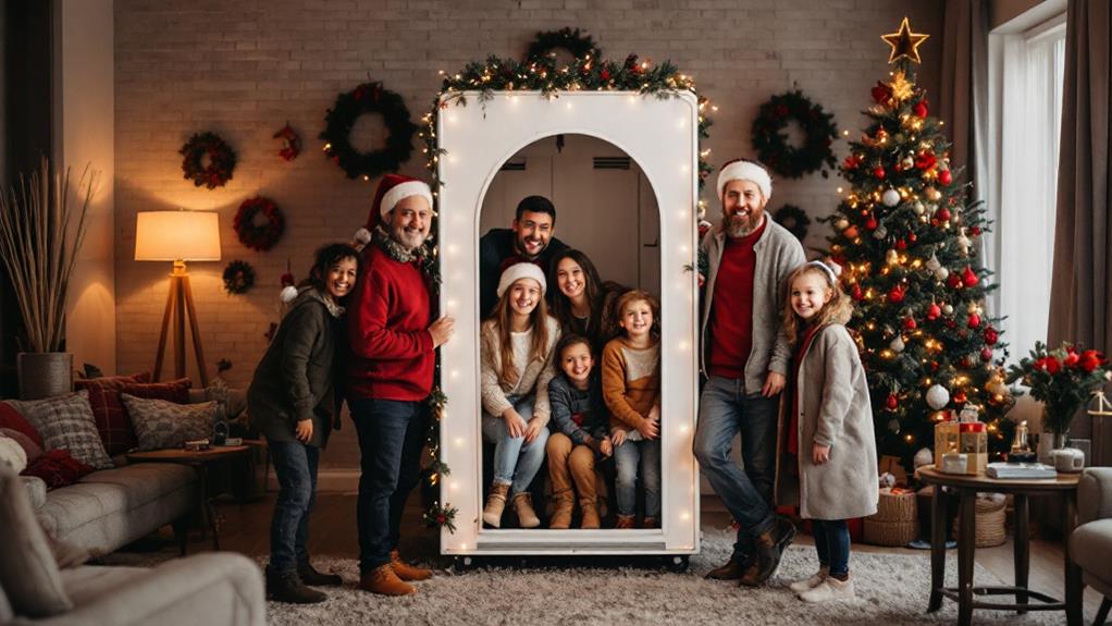 festive family photo booth memories