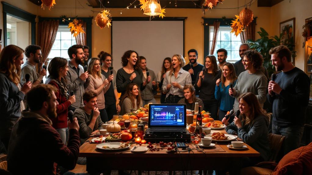 thanksgiving karaoke contest celebration