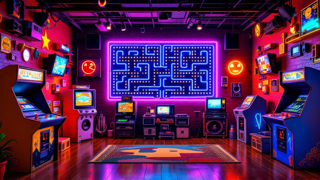 nostalgic electronic gaming visuals