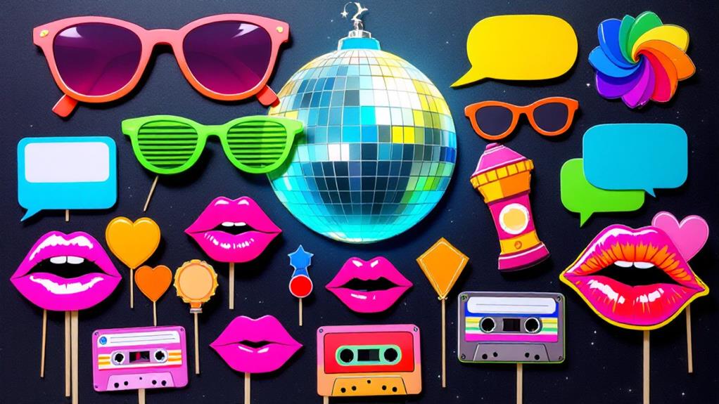 retro photoshoot accessories captivate celebratory moments