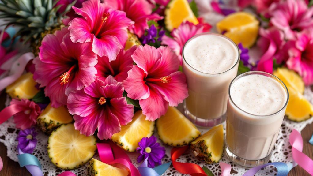 tropical beverage refreshment delight