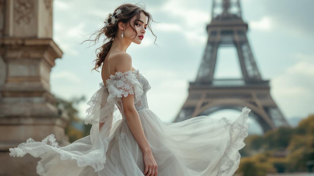 parisian inspired fashionable enchanting attire