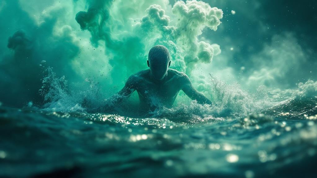 aquatic pyrotechnic visual reveal
