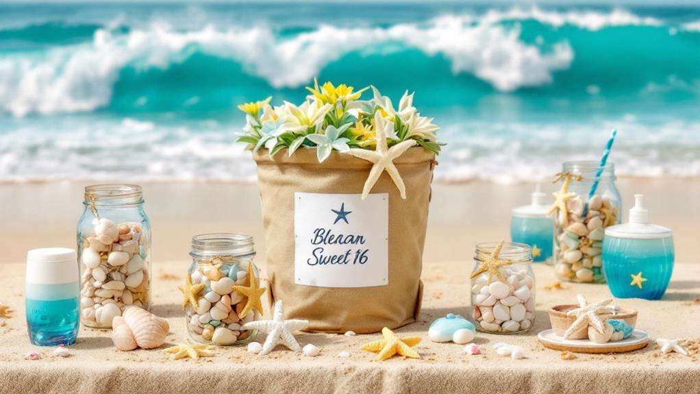 beach themed party favors