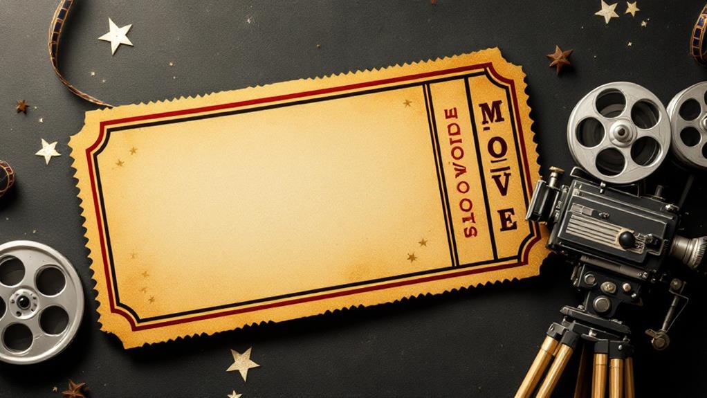 nostalgic cinema inspired invitation design