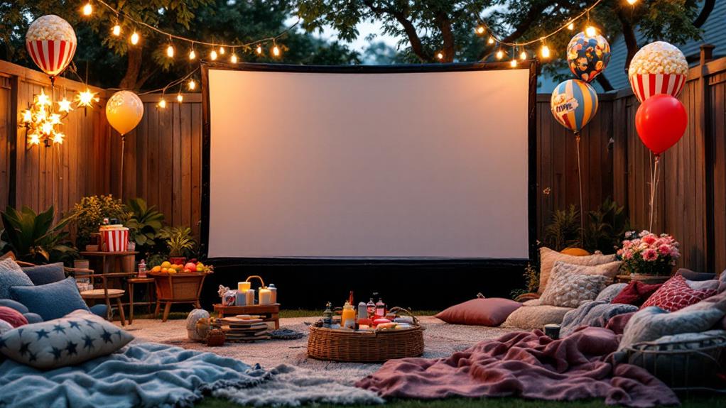outdoor movie night celebration