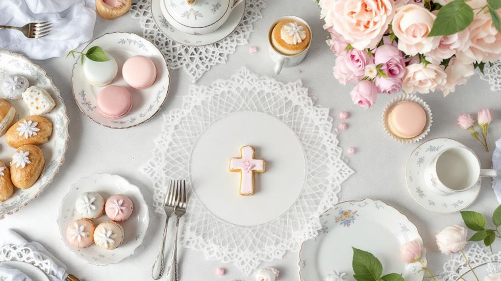 communion treats paired with complementary tea