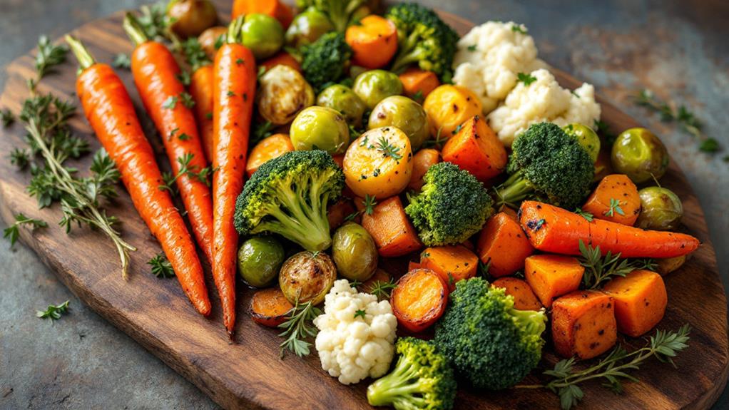 nutrient dense roasted veggie platters