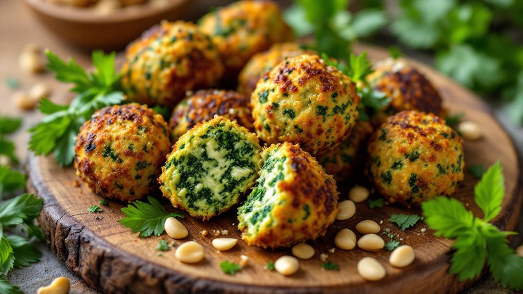 savory spinach bite sized appetizers