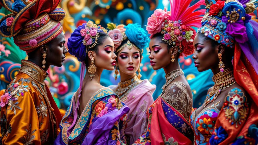colorful expressive fashionable vibrant