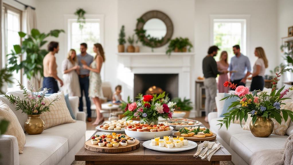 catering enhances housewarming ambience