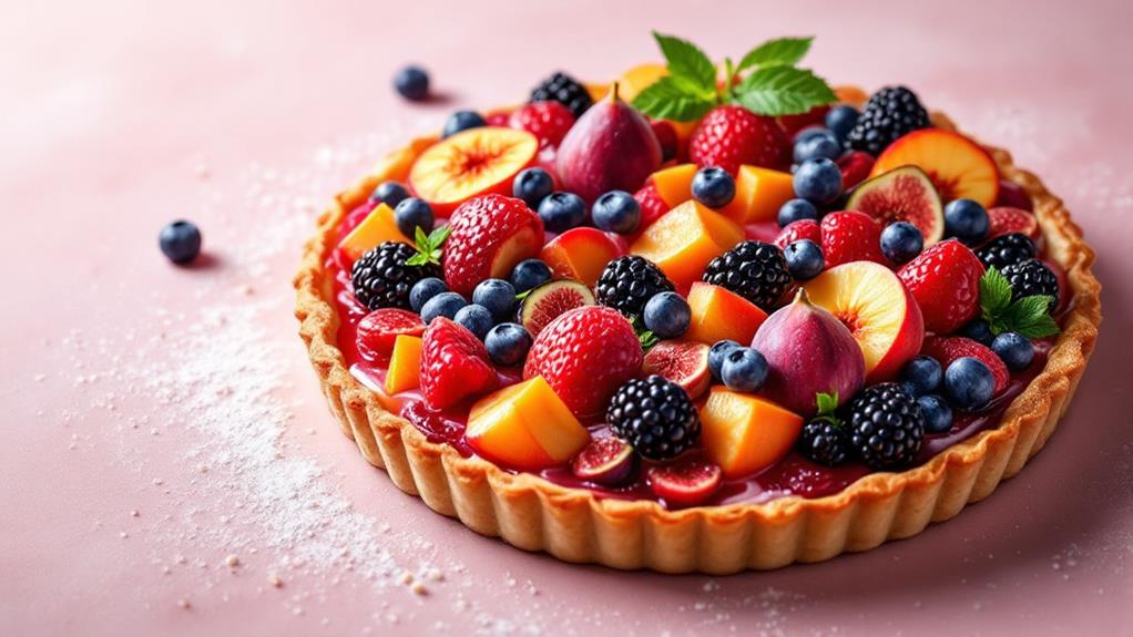 decadent fresh fruit tart