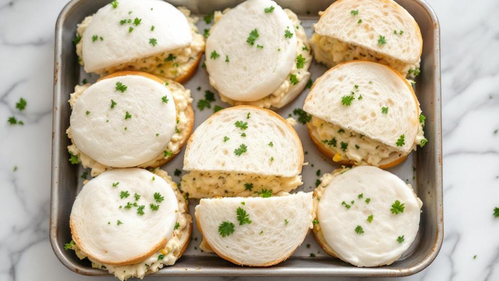 finger licking chicken salad sandwiches