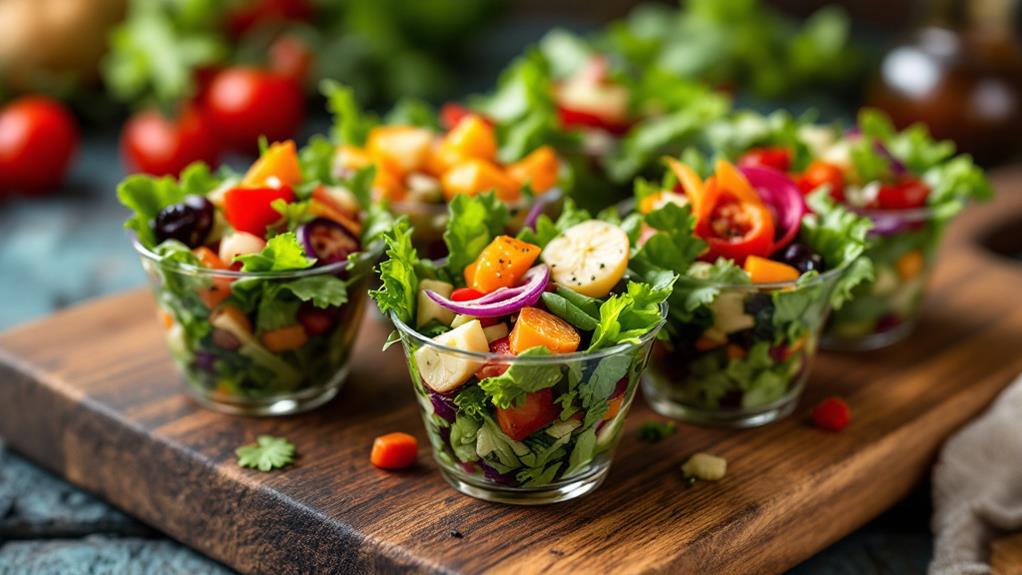 customizable measured salad servings