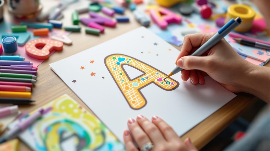 playful letter design ideas