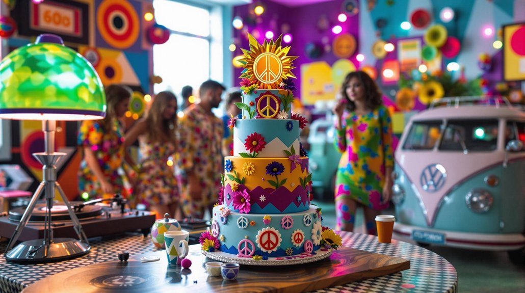groovy sixties themed celebration