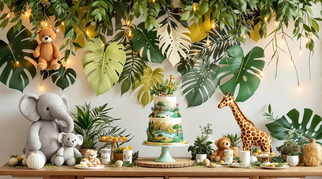 jungle inspired baby shower celebration
