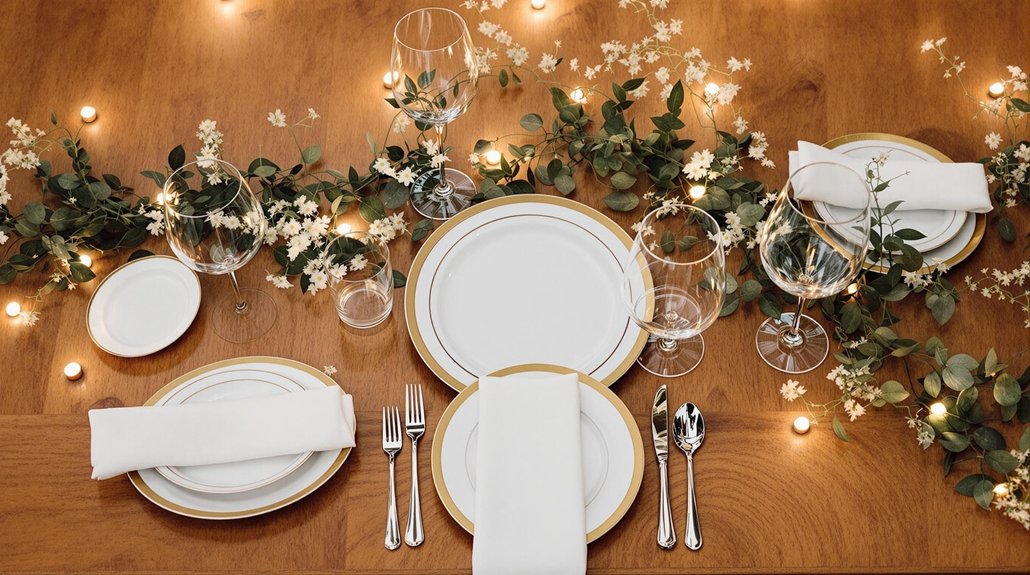 modern elegant disposable dinnerware