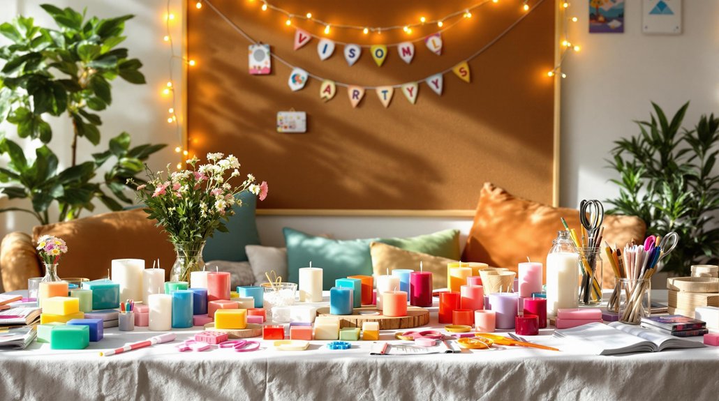 craft party setup ideas