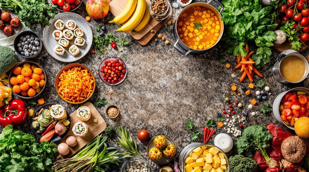 inclusive and appetizing menu