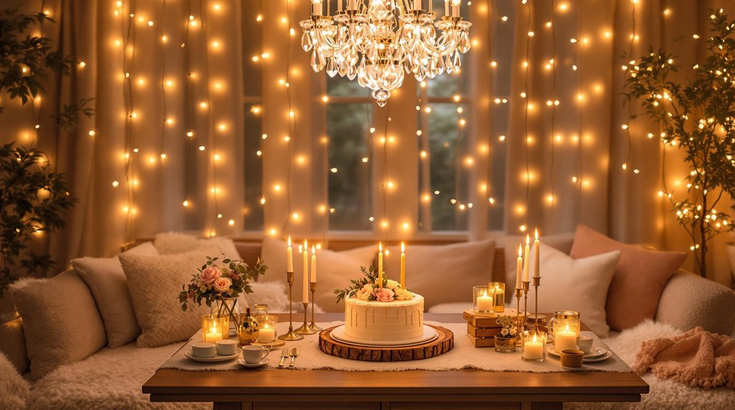 enchanting ambiance through lighting