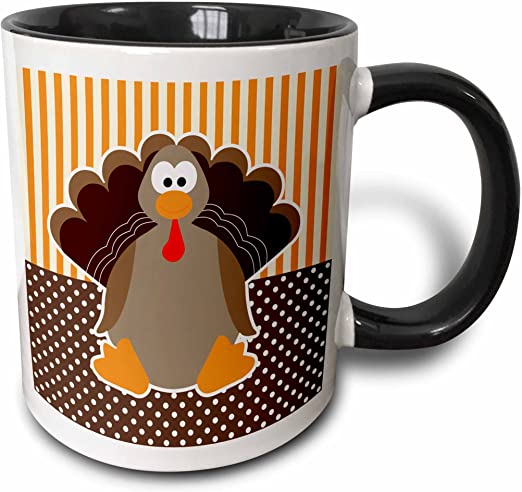 Cartoon turkey mug