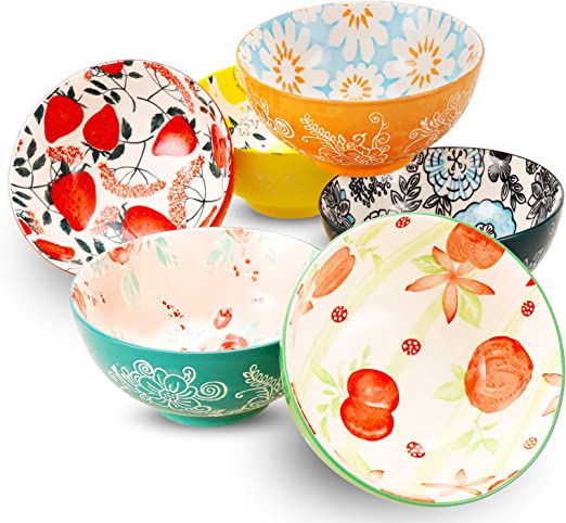Hand-painted porcelain bowls