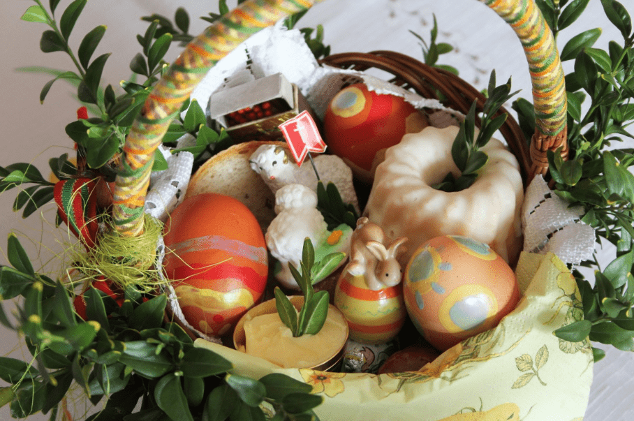 An Easter basket