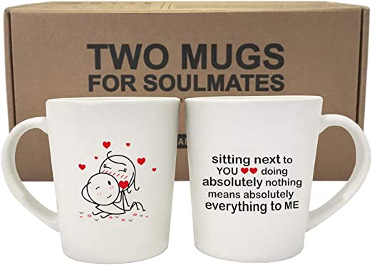 BOLDLOFT You Mean Everything to Me His & Hers Coffee Mugs