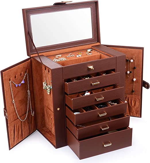 Kendal Huge Leather Jewelry Box/Case/Storage